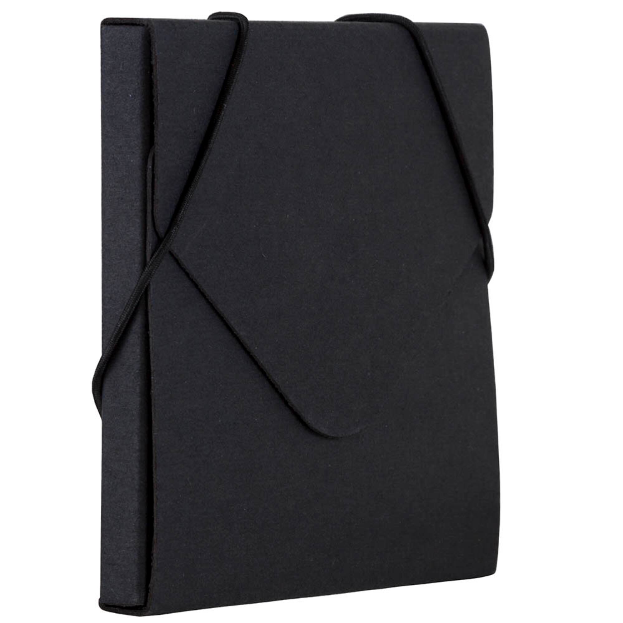 JAM Paper Black Kraft CD Size Portfolio